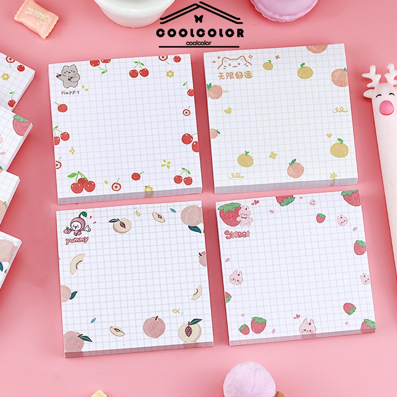 

COD❤️Stiker Kreatif Stiker Memo Buah Lucu Catatan Tempel Kartun Memo Siswa-cl