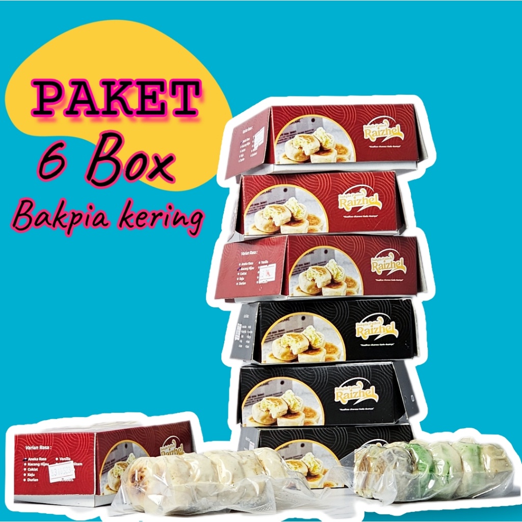 

[ 6 BOX ] BAKPIA KERING ISI 10