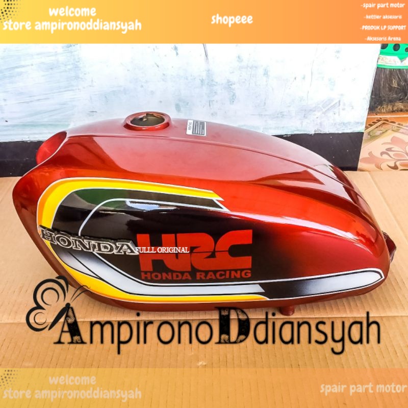 tangki hrc cat glossy tangki press honda cb 100 bahan tebal murah tangki cb press murah tangki cb su