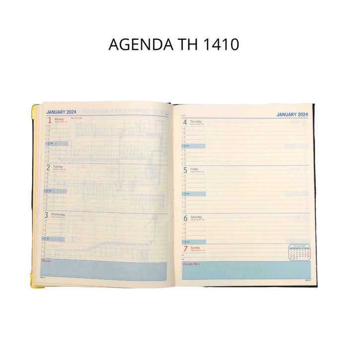 

Buku Agenda Executive Diary Tahun 2024 1410 Ukuran A4 2024 – Satuan