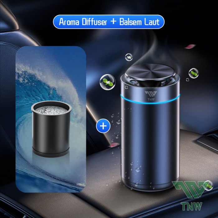 TNW Air Purifier Mobil Mini Aroma Diffuser Anion Sterilizer Pembersih - laut