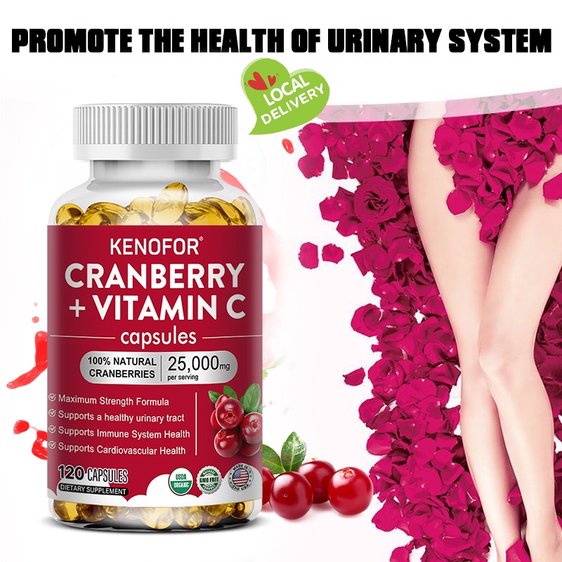 Cranberry Supplement - Urinary Health, Cardiovascular and Immune Health Supplement, Gluten Free - 12