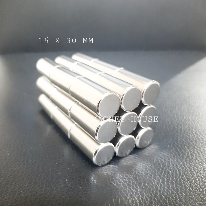 Magnet Neodymium Bulat Silinder diameter 15x30 mm 15x30mm 15mmx30mm