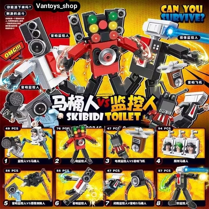 wijaya Mainan Lego Skibidi Toilet