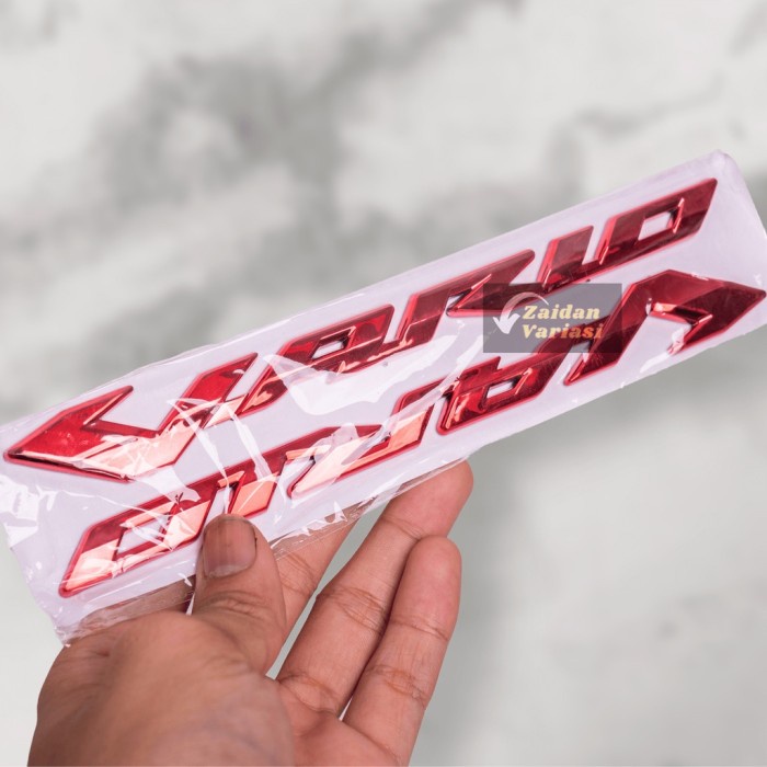 Logo Emblem Vario 150 125 Timbul Emlem Stiker Setiker 3D List Tulisan - Merah
