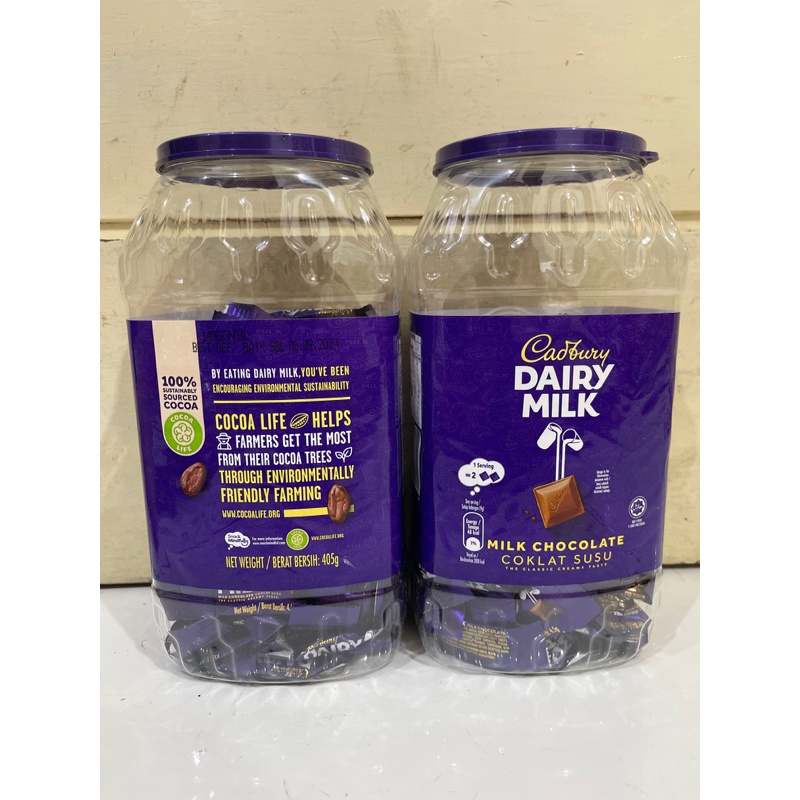 

cadbury dairy milk 405gr isi 90pcs