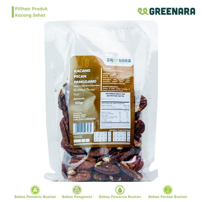

[KUALITAS PREMIUM] Kacang Pecan Panggang 100gr / Roasted Pecan Nut Termurah