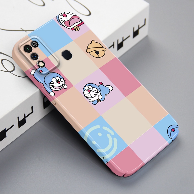 Film Case for Infinix Hot 10 Play Hot 11 Play Smart 6 Hot 9 Play Hot 12 Play Kartun Doraemon  Hard P