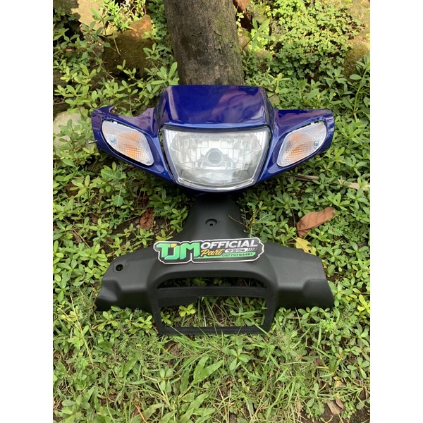 batok lampu depan fizr batok kepala fizr warna biru set batok belakang fizr & lampu + sen kanan kiri