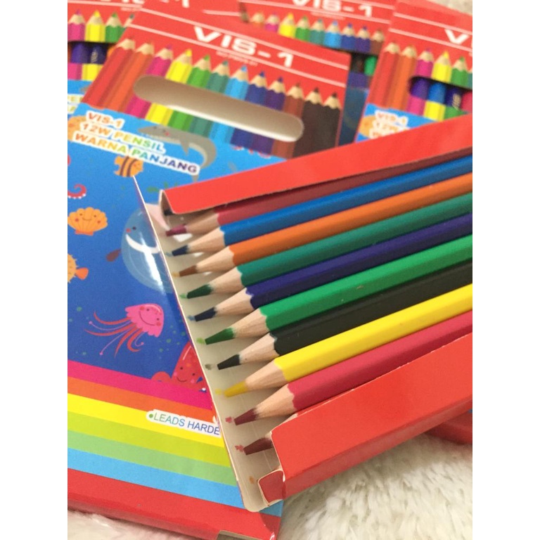 

Vis-1 Color Pencil / Pensil Warna 12 warna panjang - PWVS01