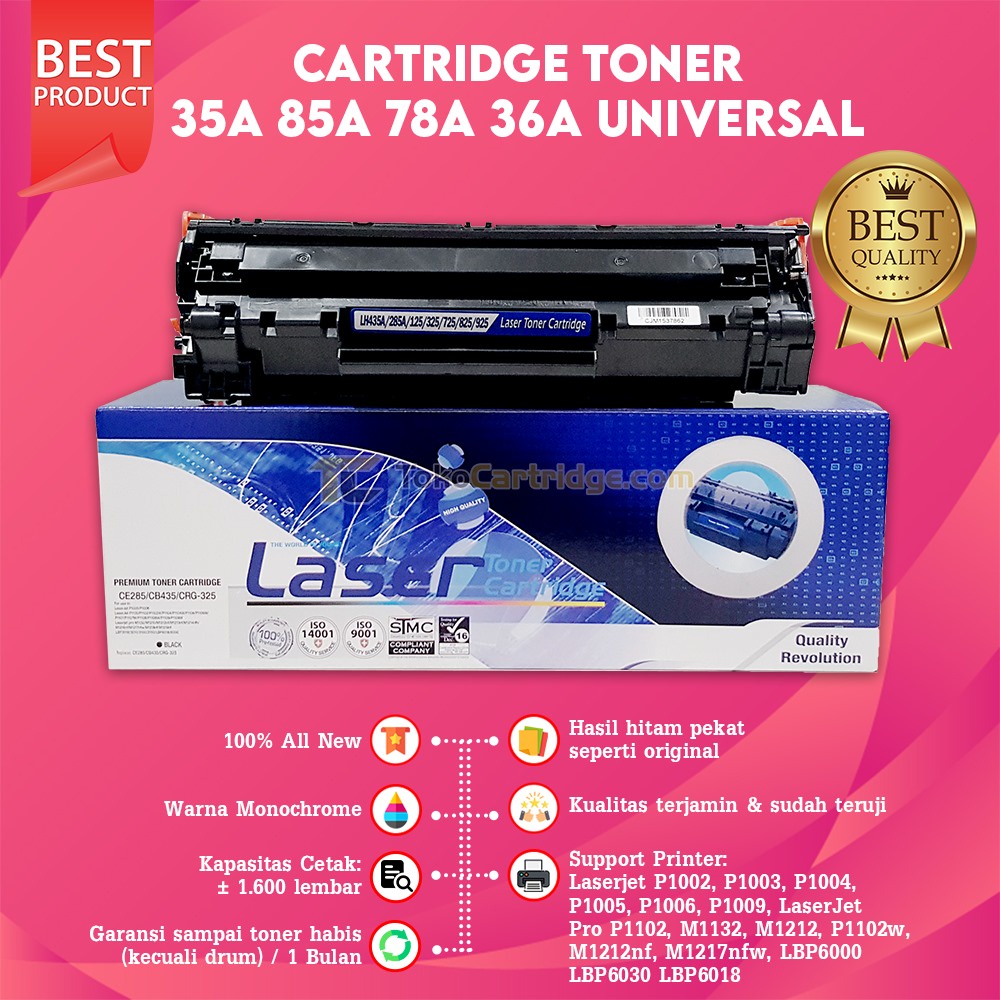 Toner Catrid 85A Laserjet P1102 Compatible