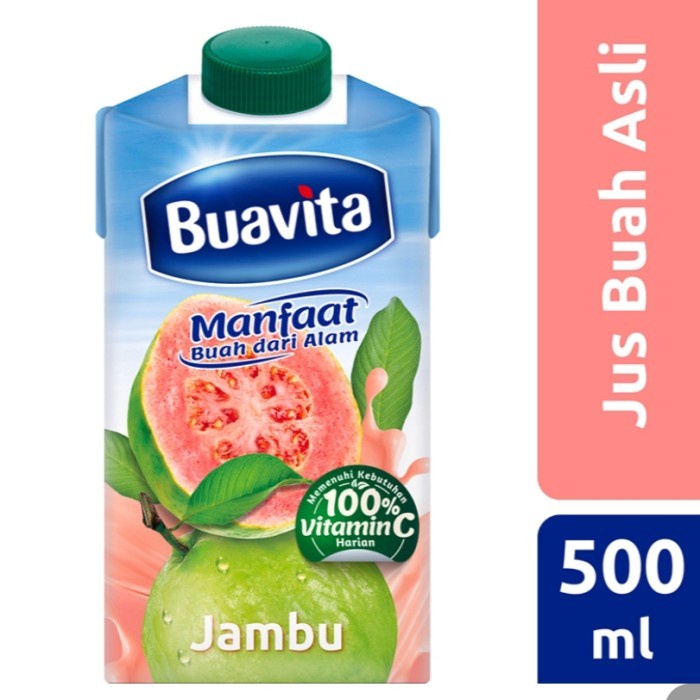 

Paket Buavita Jus Buah Asli Jambu 500 ml x 2 pcs