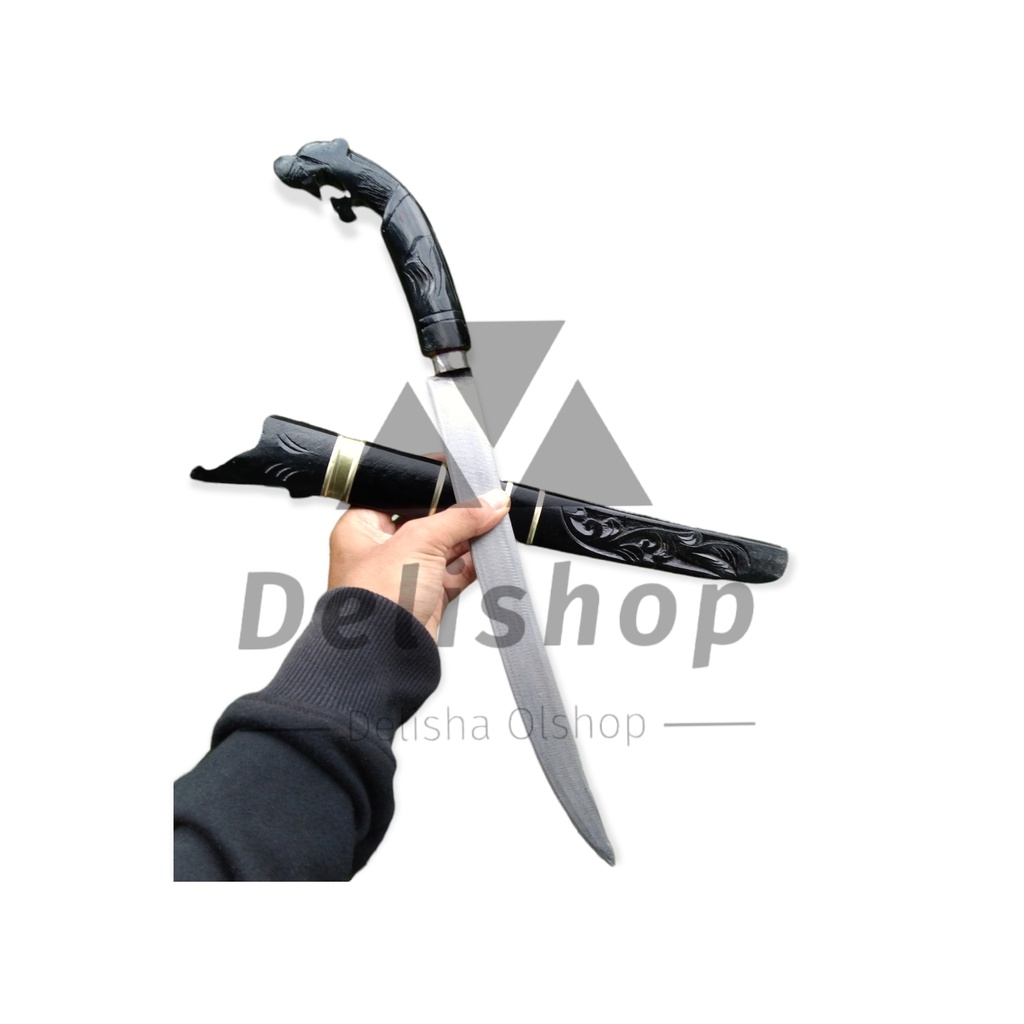 pisau dapur ukir macan,pisau cantik