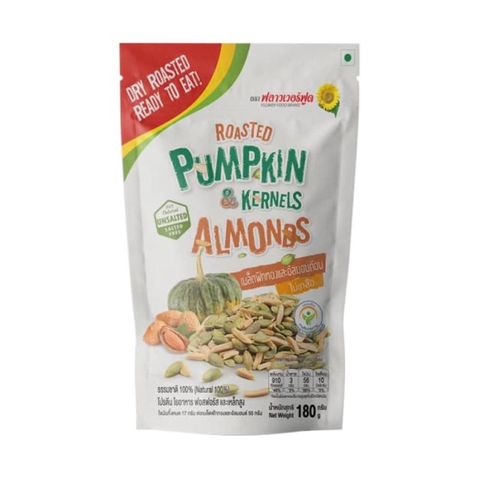 

Flower Food Roasted Pumpkin Kernels & Almond - Biji Labu & almon 180gr
