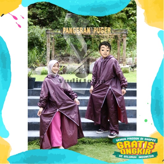 Jas Hujan Gamis + Celana untuk Wanita dan Pria/ Bagus Oke Kualitas super