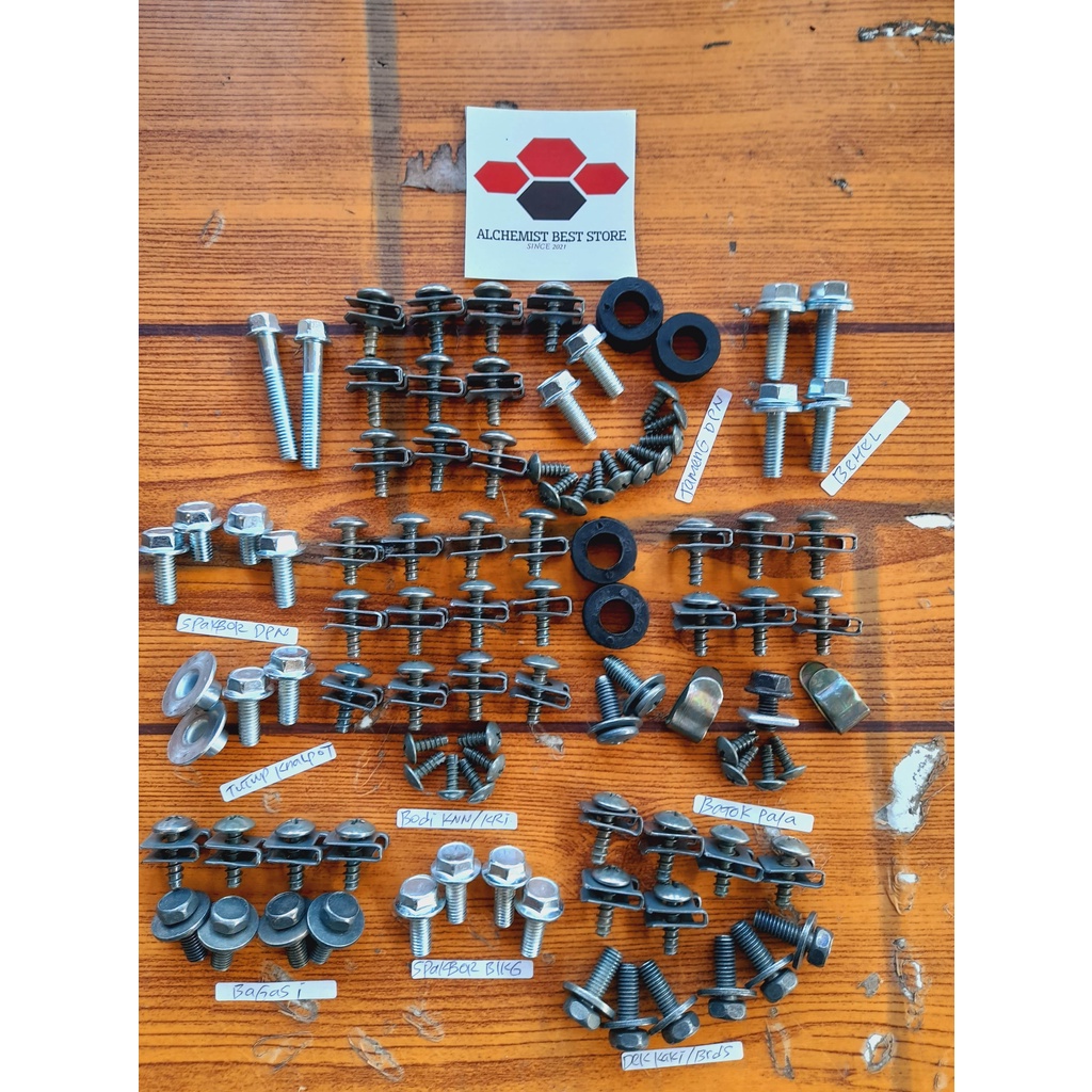 COD Baut Fino Karburator Full Set / Baud Yamaha Fino Karbu Full Body / Baut Yamaha Fino Karburator F