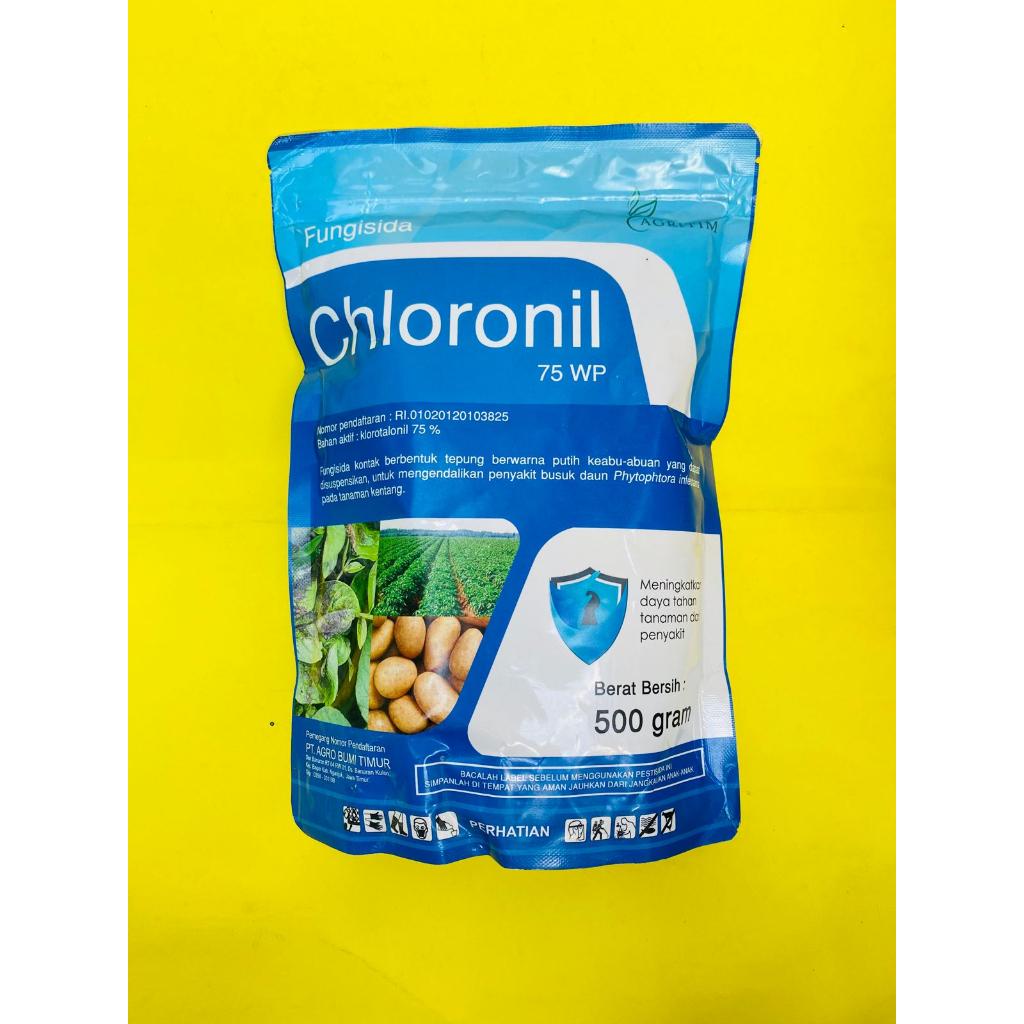 Fungisida klorotalonil CHLORONIL 75WP  kemasan  500gram dari AGRITIM