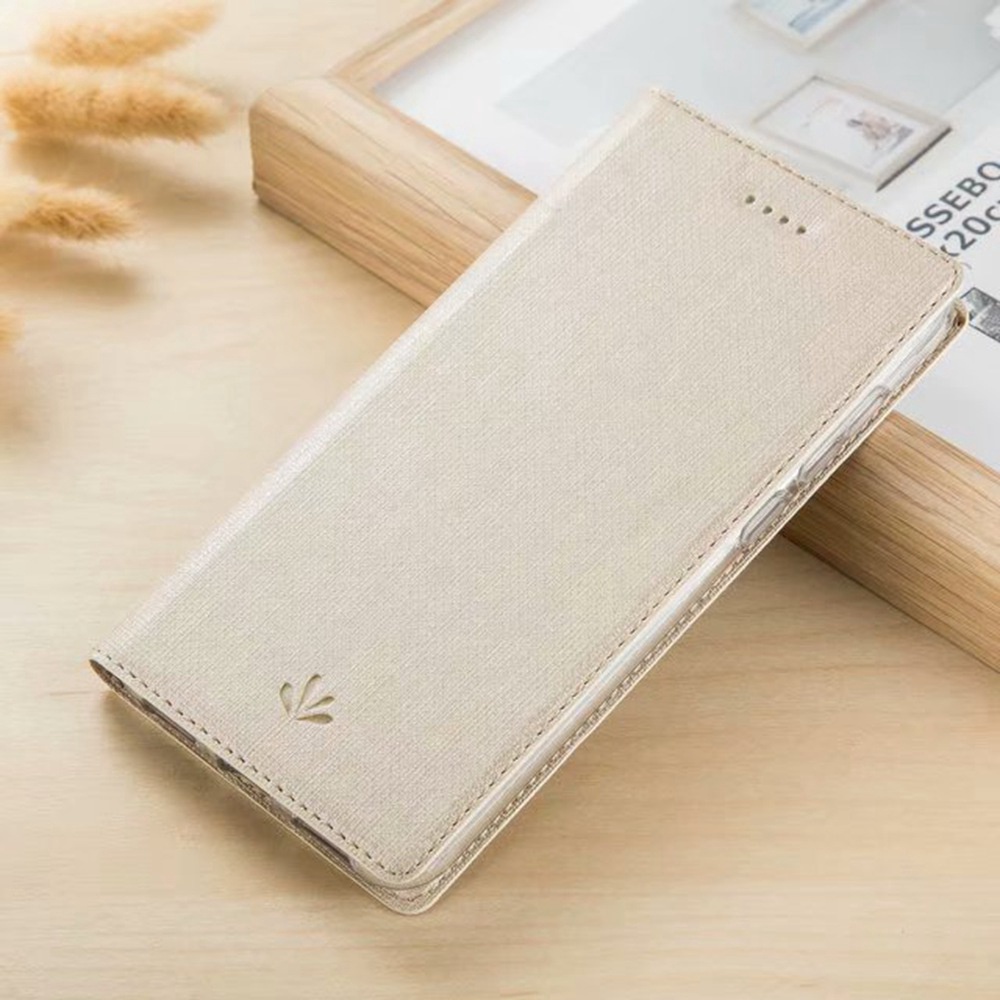 Vili Luxury PU Leather Casing Asus Zenfone 4 Max ZC520KL X00HD Magnetic Flip Cover Fashion Simple Ca
