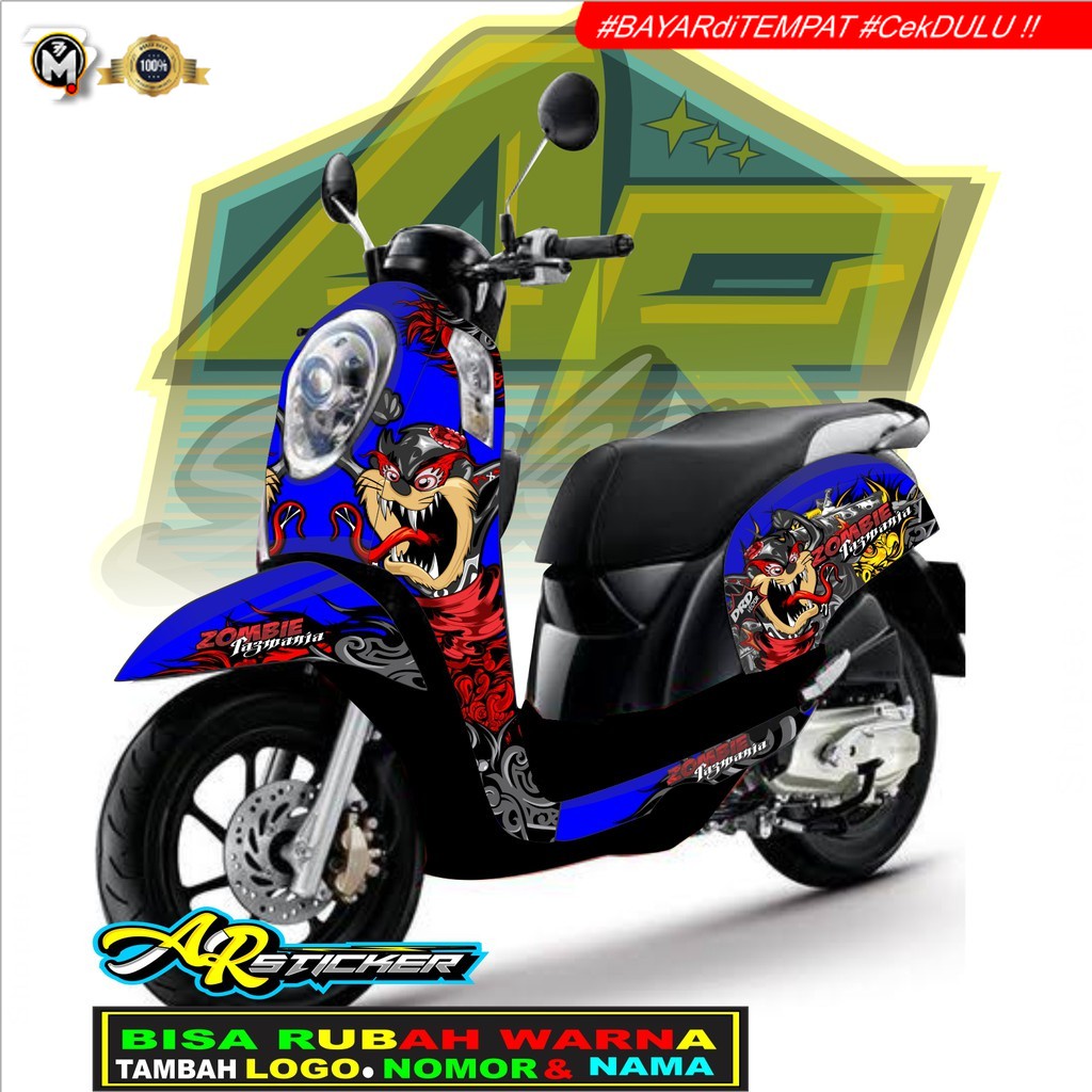 Decal scoopy Decal Scoopy full body Full Blok Decal Scopy Dekal Stiker Fi 2014 2015 2016 2017 ZOMBIE