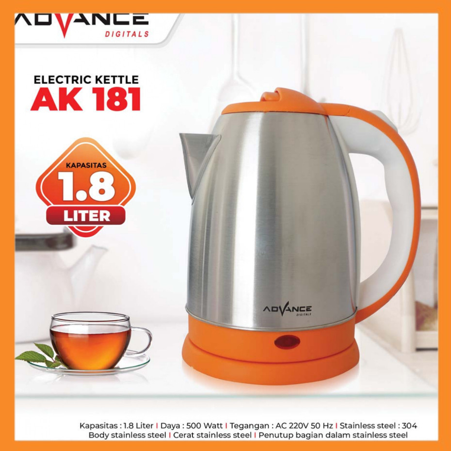 Advance Teko LIstrik 1,8 Liter/Advance AK-181 1.8liter hemat listrik Teko Listrik[GE]