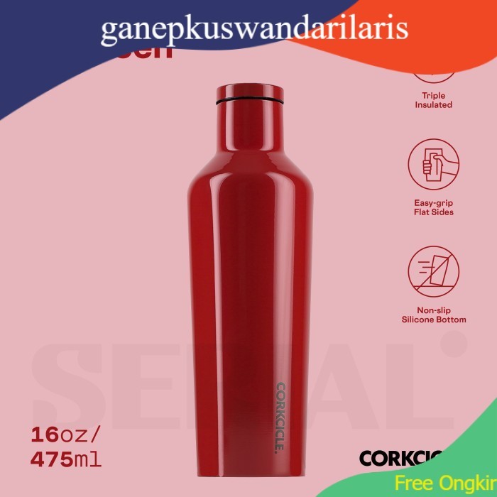 CORKCICLE Canteen 16oz - Cherry Bomb - hautsdefran