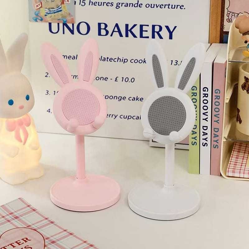 Stand Phone Holder Kelinci HP Karakter Rabbit Holder Folding Makin Fashion