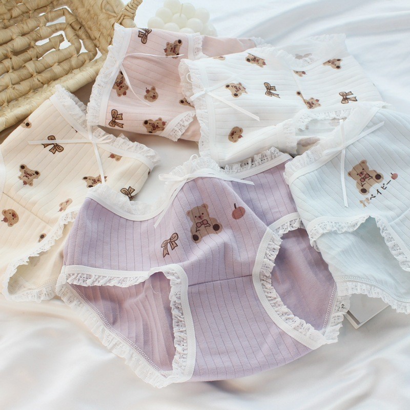 Moudah Celana Dalam Wanita Segitiga 7039 Motif Kartun Bahan Adem Celana Dalam Karakter Kartun Lucu C