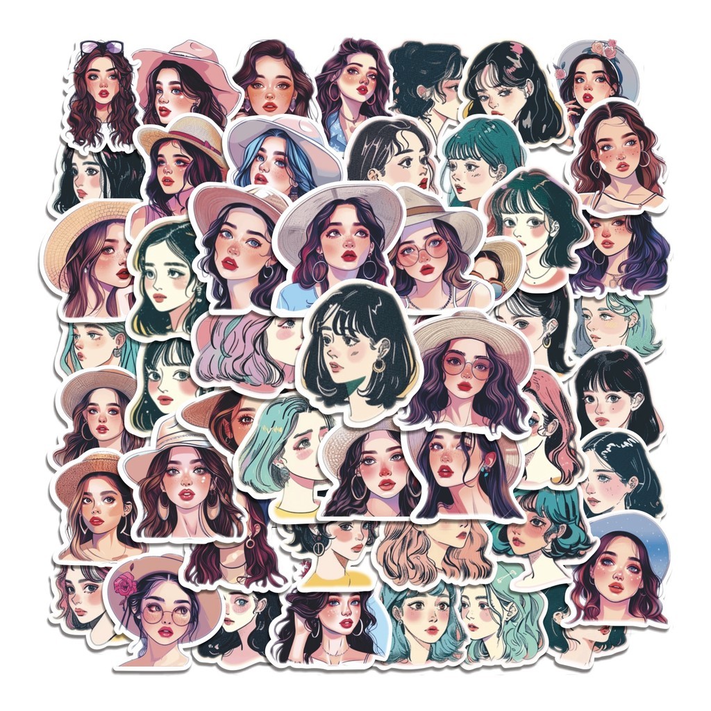 

COD 50 Pcs Stiker Beauty Nineties / Kecantikan Era 90-an Lucu Anti Air Untuk Dekorasi Notebook Sepeda Skateboard Handphone