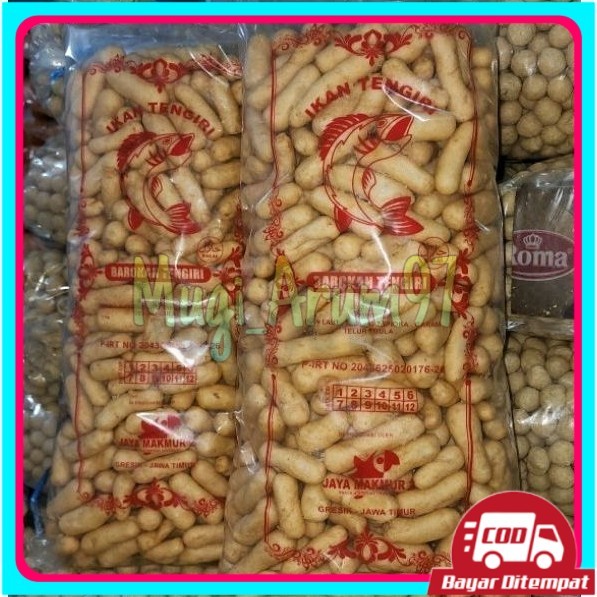 

1kg kerupuk ikan tengiri bulat /lonjong kerupuk ikan BAROKAH TENGIRI
