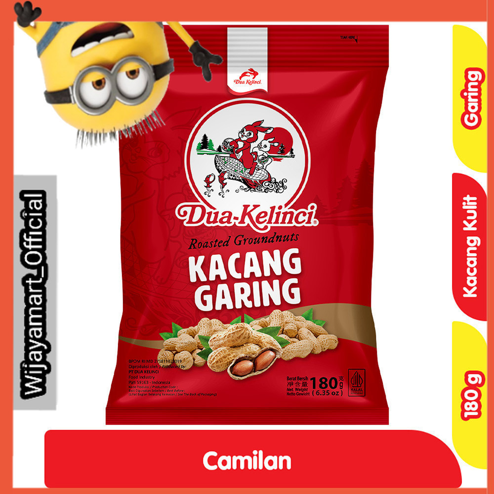 

Dua Kelinci Kacang Kulit Garing 180 g