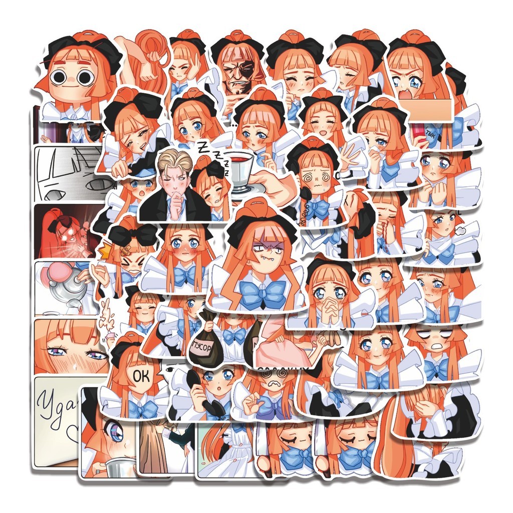 

COD 50 Pcs Stiker MAY Lucu Anti Air Untuk Dekorasi Notebook Sepeda Skateboard Handphone DIY
