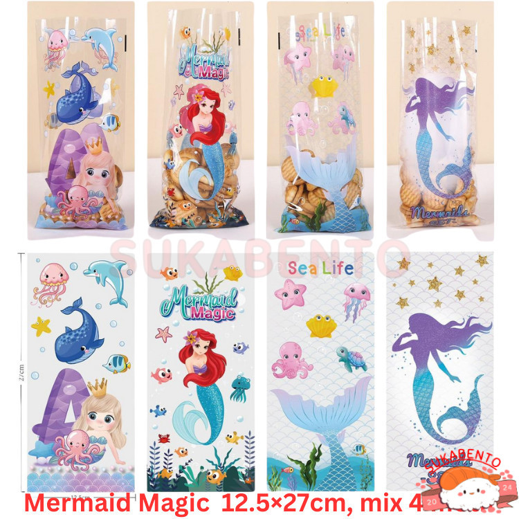 

SBT Plastik Kado Putri Duyung Mermaid 12.5 x 27 cm isi 50 Lembar Love Valentine Bingkisan Snack Cokelat Ulang Tahun Karakter Lucu Plastik Snack Ultah Anak Cowok Cewek Ulang Tahun Plastik Biskuit Permen