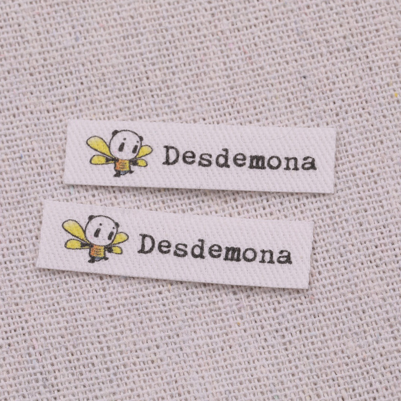 

Obsolete 10x40mm Custom Clothing Labels-Personalized Brand Organic Cotton Ribbon Labels Logo or Text Sewing DIY Labels 160 pcs