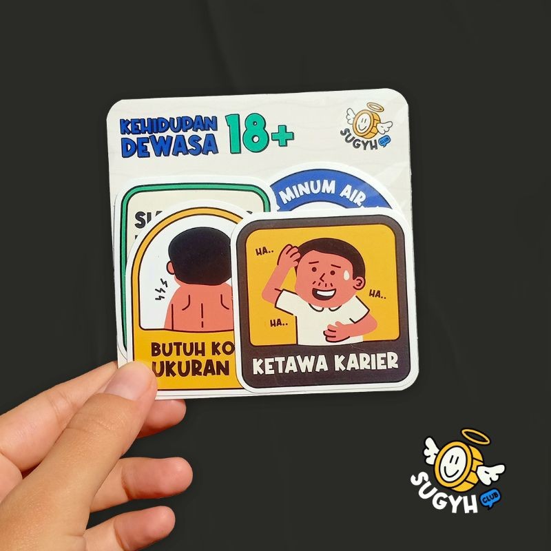 

Sugyh Club Sticker Vinyl Laptop Dekorasi Kehidupan Dewasa 18+ Seri Pertama