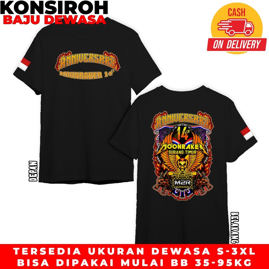 Kaos Club Moonraker 14 Subang Timur Baju Dewasa Club Moonraker 14 Subang Timur Sutim Speed Maniac
