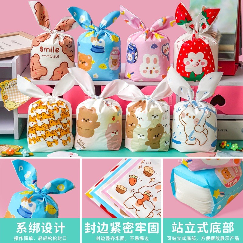 

5 Pcs Rabbit Plastic Rabbit Bag size L/XL/XXL model kelinci goodiebag anak
