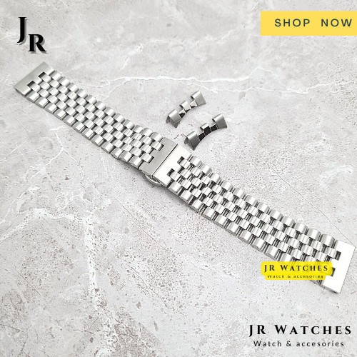 TERMURAH DAN TERLARIS Jubilee Bracelet Kapua Butterfly Clasp Tali Jam Tangan Rantai A55B - 18mm