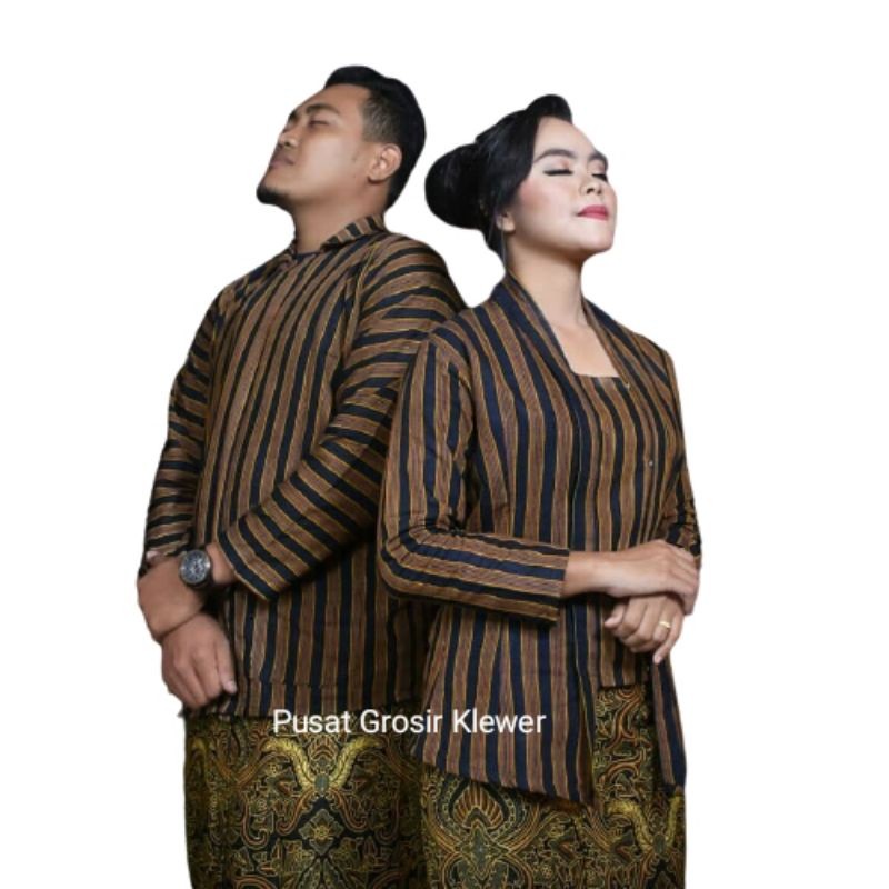 LURIK BAJU SURJAN LURIK + KEBAYA WANITA/BAJU COUPLE / SATU SET BAJU SURJAN