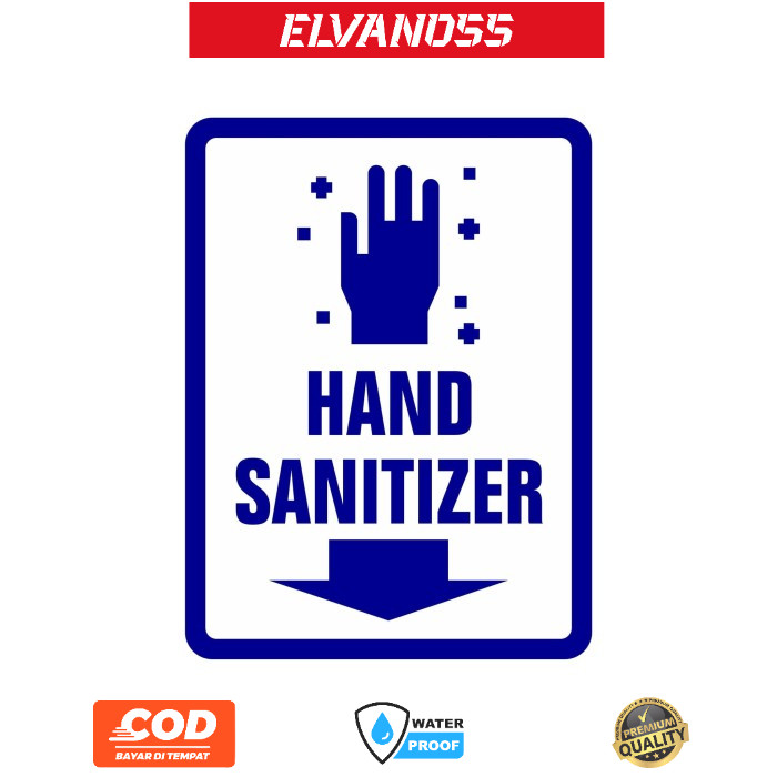 

STIKER RAMBU PLANG HAND SANITIZER 15CM X 20CM FREE CUSTOM DESAIN STICKER