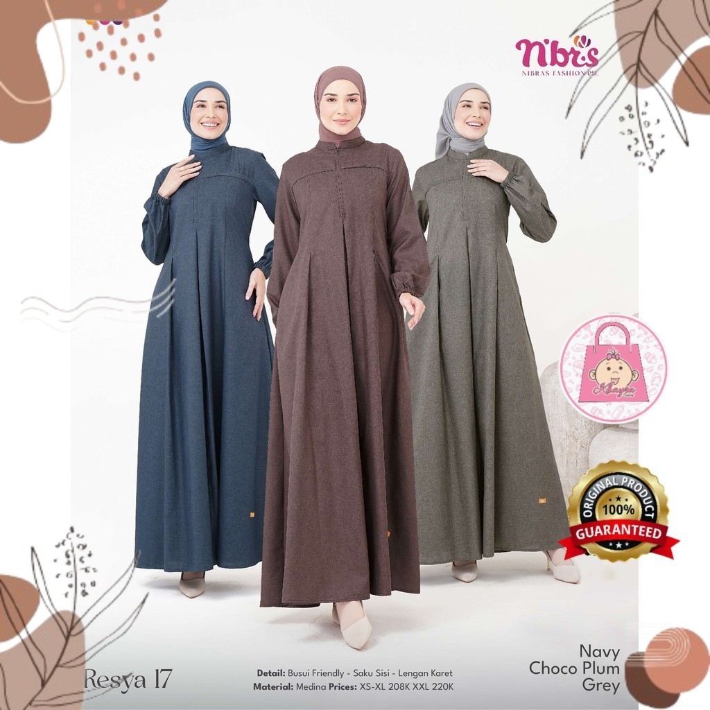 Khayraa.Store - Gamis Wanita Dewasa Terbaru Resya 17 by NIbras