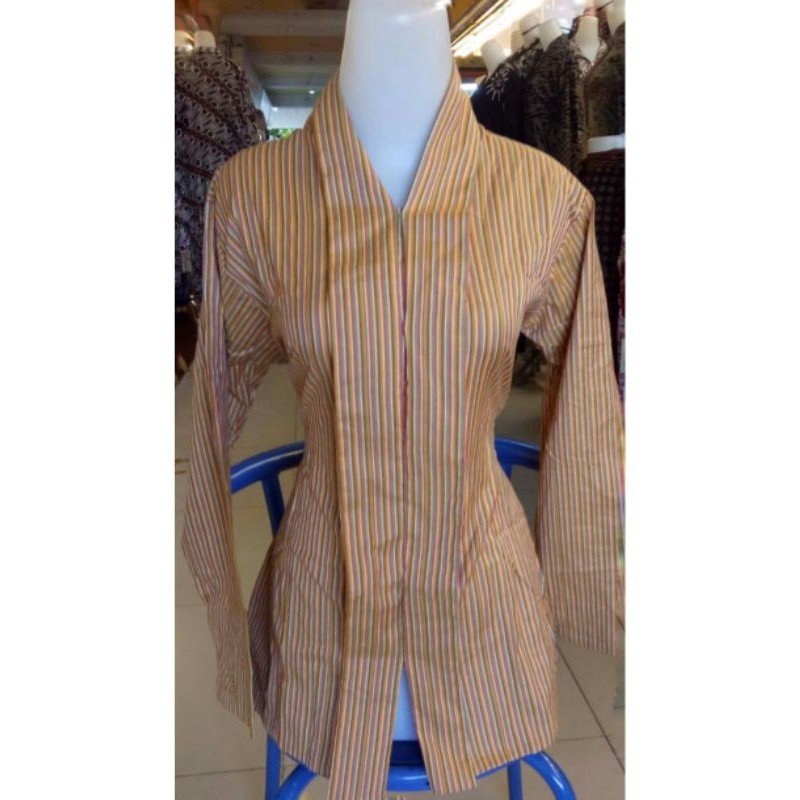 LURIK JAWA Kebaya Kartini Lurik / baju adat jawa /lurik alusan, PREMIUM