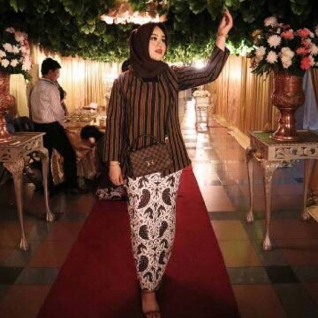 LURIK JAWA Setelan baju kebaya lurik dewasa + bawahan