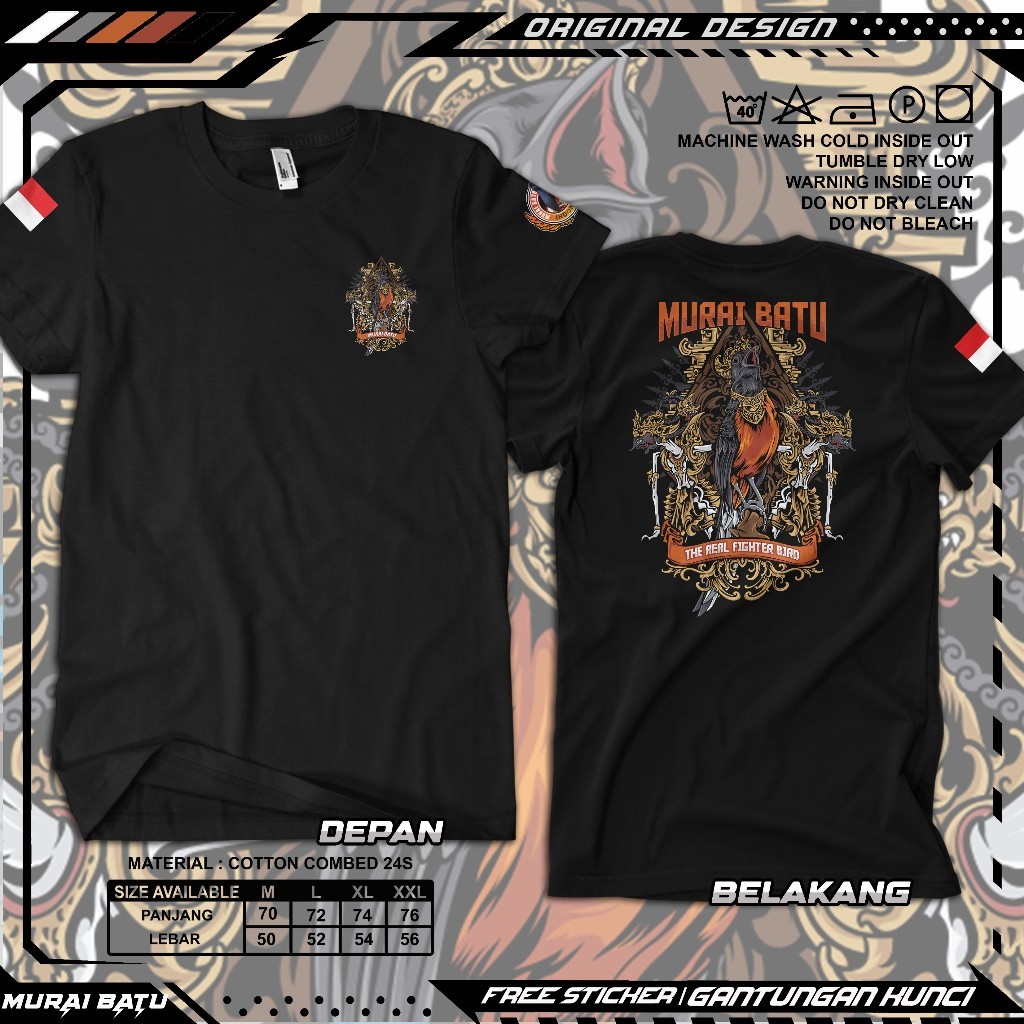 VISSION OFFICIAL Kaos Murai Batu Baju burung Konten kacer cendet cucak ijo