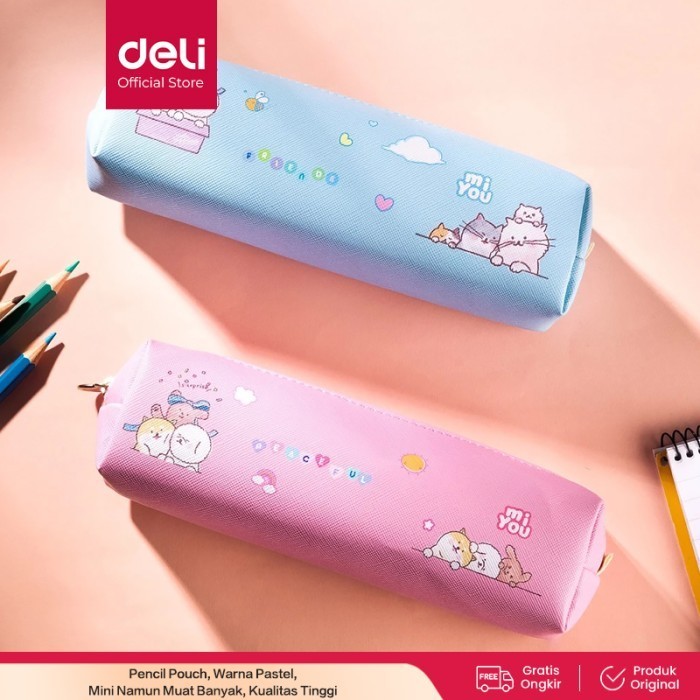 

Deli Pencil Pouch / Tempat Pensil Mi You Warna Pastel Lucu 20 CM EH902