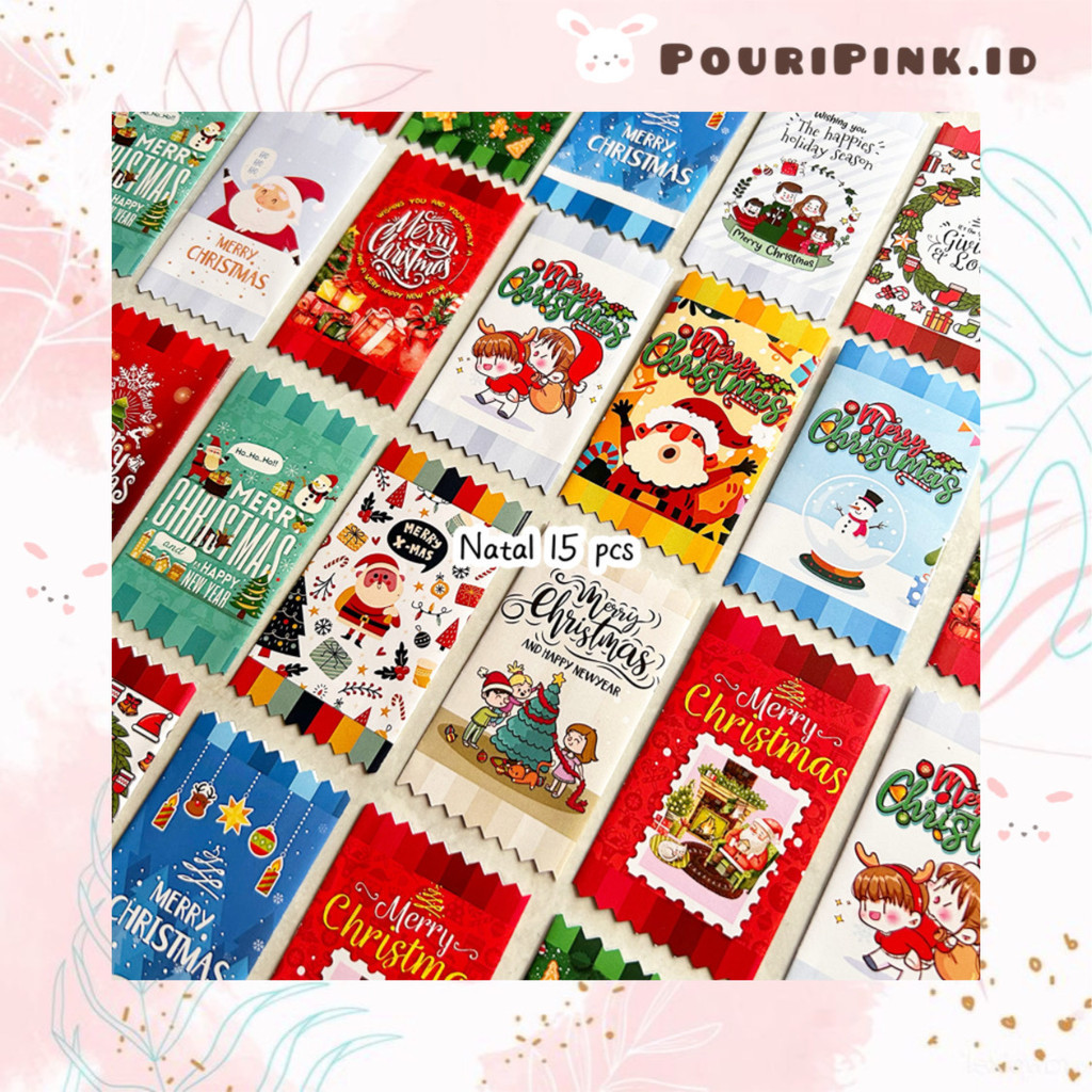 

Amplop Natal 2025 isi 15 pcs Permen Candy Merry Christmas Thr Anak Xmas Lucu Banjar Martapura Mtp PouriPink.id