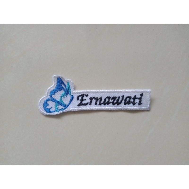Bordir bed bordir Satuan bet nama dada unik patch bordir papan nama bordir