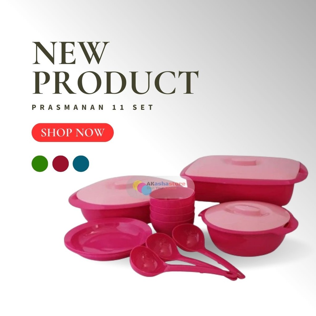 Wadah Saji Prasmanan Plastik 11 Set Murah
