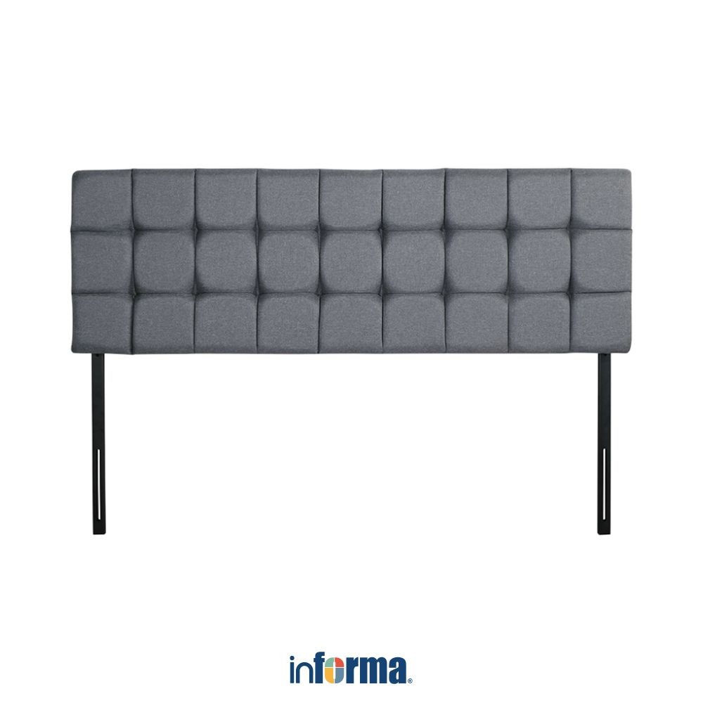 Informa Sleep 120x200 cm Ludo Headboard - Abu-Abu Sandaran Kasur Aksesoris Kepala Ranjang Sandaran H
