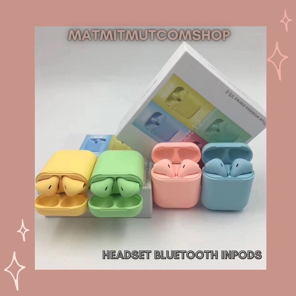 Headset Bluetooth - earphone bluetooth 5.0 Wireless - Headset Inpods Android / IOS