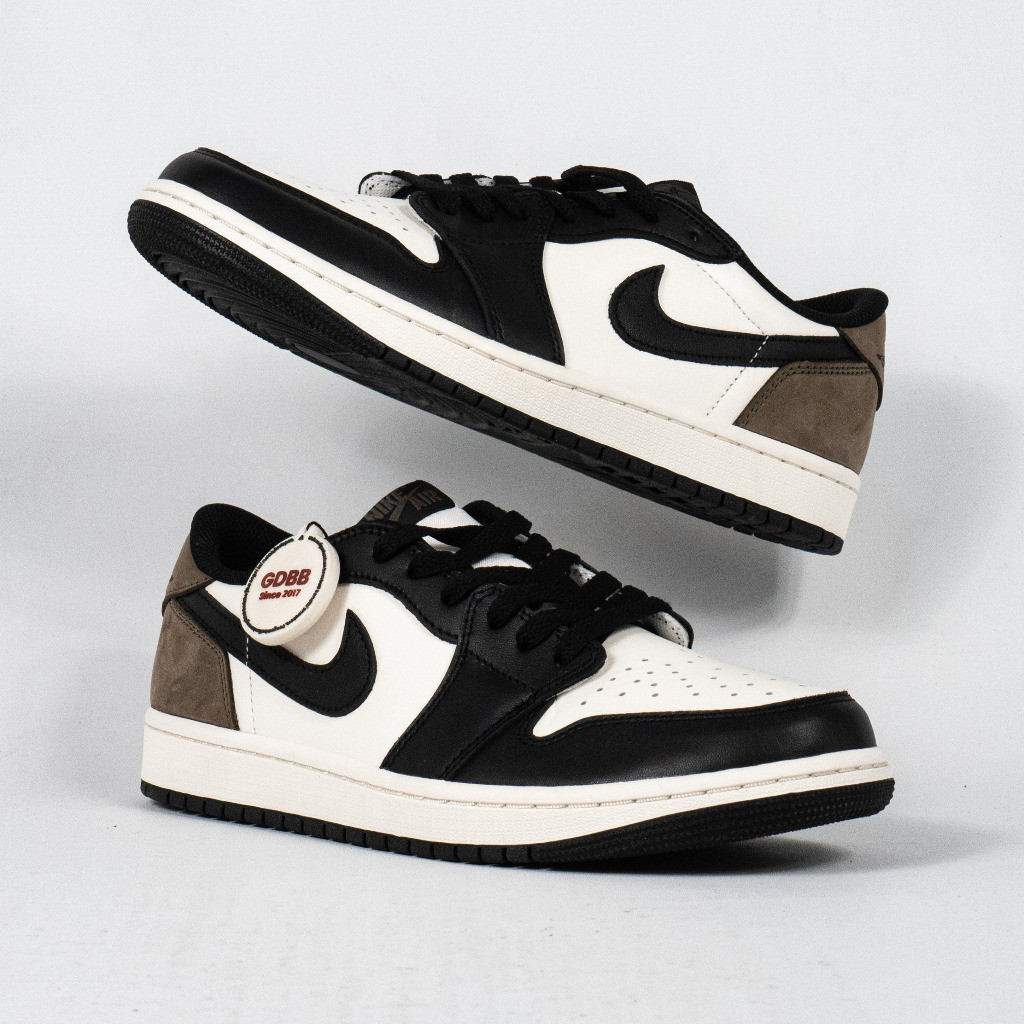 Sepatu Nike Air Jordan 1 Low OG Dark Mocha Brown Sneakers Authentic